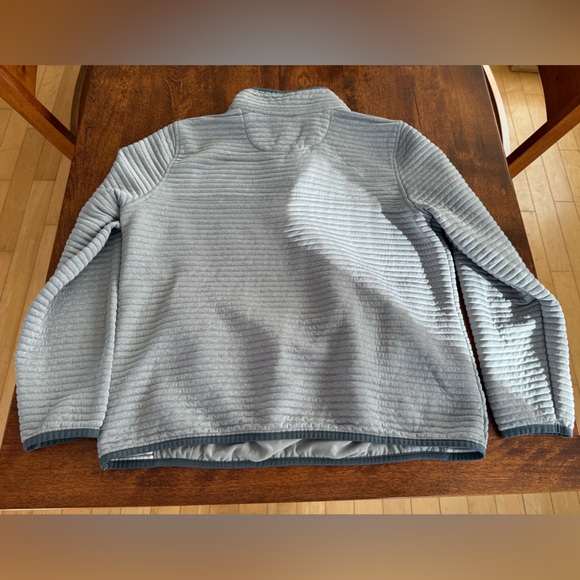 L.L. Bean Gray Pullover with Quarter-Button Up Style - Picture 3 of 3